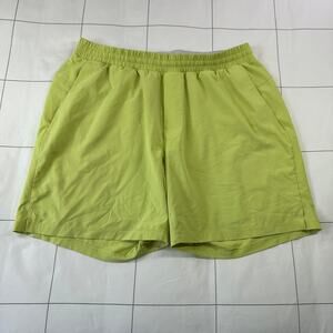 Lululemon Shorts Mens XL Green Channel Cross Swim 7" Athletic Beach Pool Active